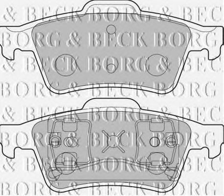 BORG & BECK BBP1761 Тормозные колодки BORG & BECK для SAAB