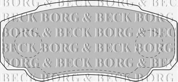 BORG & BECK BBP1763 Тормозные колодки BORG & BECK для PEUGEOT