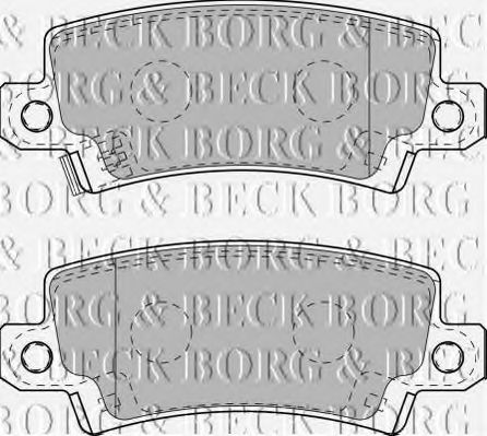 BORG & BECK BBP1770 Тормозные колодки BORG & BECK для TOYOTA