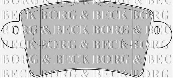 BORG & BECK BBP1773 Тормозные колодки BORG & BECK для OPEL