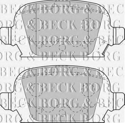 BORG & BECK BBP1774 Тормозные колодки BORG & BECK для OPEL