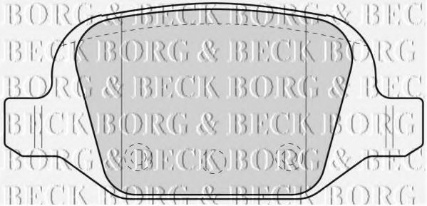 BORG & BECK BBP1775 Тормозные колодки BORG & BECK для LANCIA