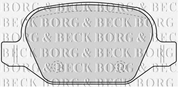 BORG & BECK BBP1776 Тормозные колодки BORG & BECK для ALFA ROMEO
