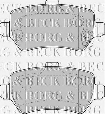 BORG & BECK BBP1777 Тормозные колодки BORG & BECK для OPEL