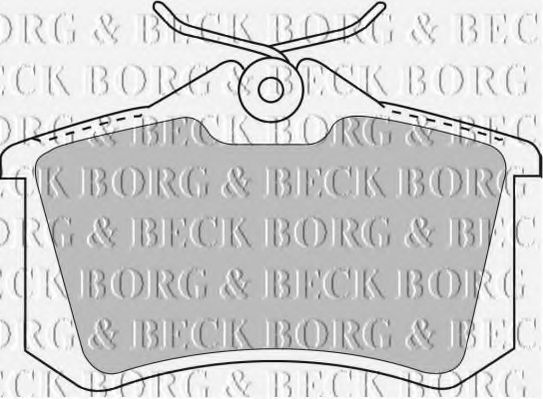 BORG & BECK BBP1778 Тормозные колодки BORG & BECK для AUDI
