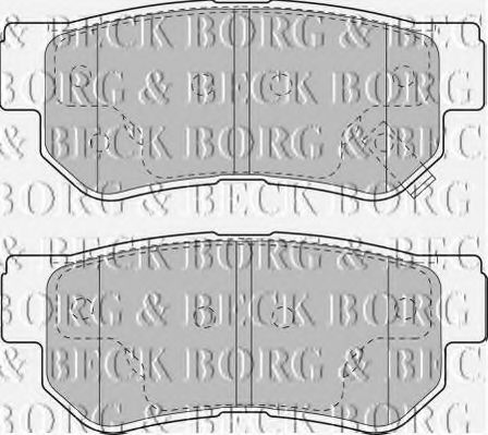 BORG & BECK BBP1787 Тормозные колодки для KIA SPORTAGE