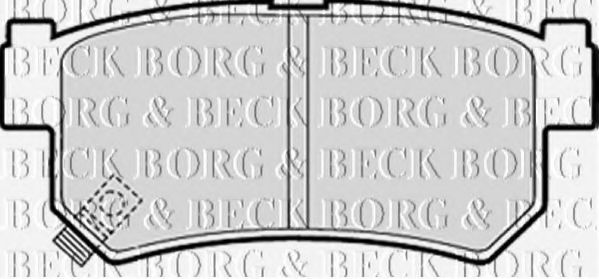 BORG & BECK BBP1790 Тормозные колодки для DAEWOO
