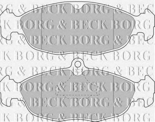 BORG & BECK BBP1791 Тормозные колодки BORG & BECK для JAGUAR