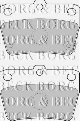 BORG & BECK BBP1804 Тормозные колодки BORG & BECK для TOYOTA