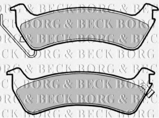 BORG & BECK BBP1809 Тормозные колодки BORG & BECK для JEEP