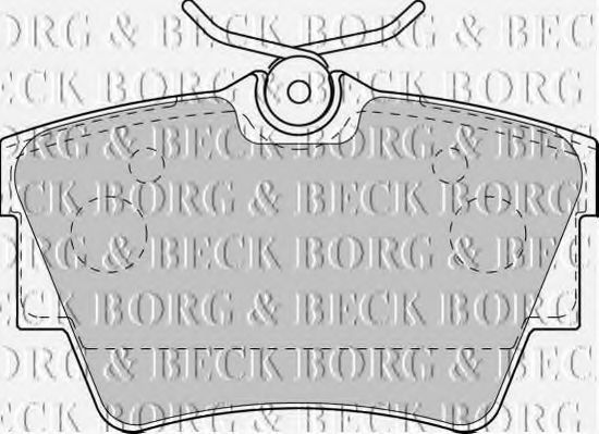 BORG & BECK BBP1813 Тормозные колодки BORG & BECK для RENAULT