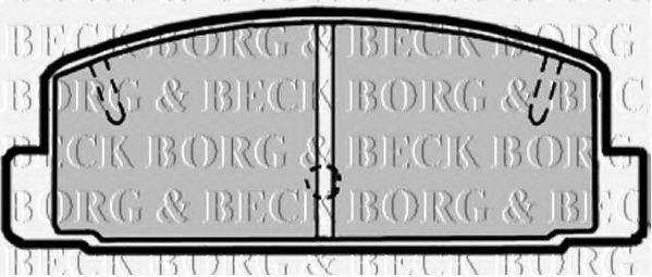 BORG & BECK BBP1816 Тормозные колодки BORG & BECK для MAZDA