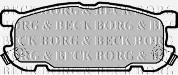 BORG & BECK BBP1818 Тормозные колодки BORG & BECK для MAZDA