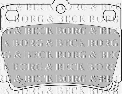 BORG & BECK BBP1819 Тормозные колодки BORG & BECK для MITSUBISHI