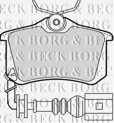 BORG & BECK BBP1824 Тормозные колодки BORG & BECK для SKODA