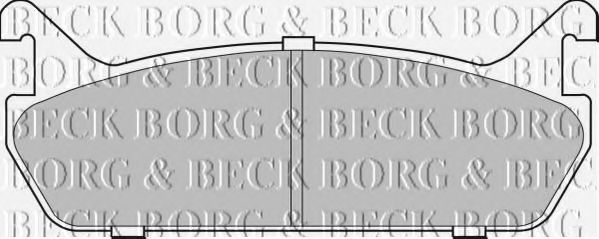BORG & BECK BBP1828 Тормозные колодки BORG & BECK для MAZDA