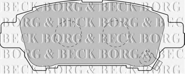 BORG & BECK BBP1838 Тормозные колодки BORG & BECK для TOYOTA