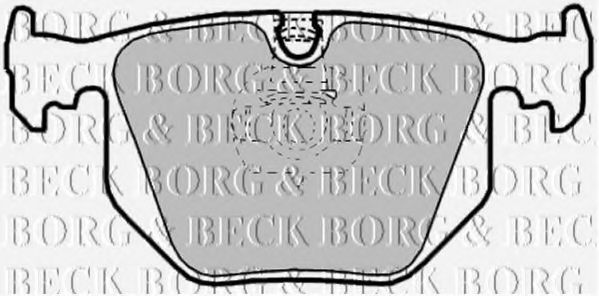 BORG & BECK BBP1844 Тормозные колодки BORG & BECK для BMW