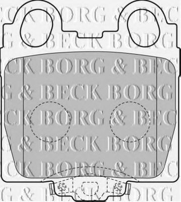 BORG & BECK BBP1849 Тормозные колодки BORG & BECK для LEXUS