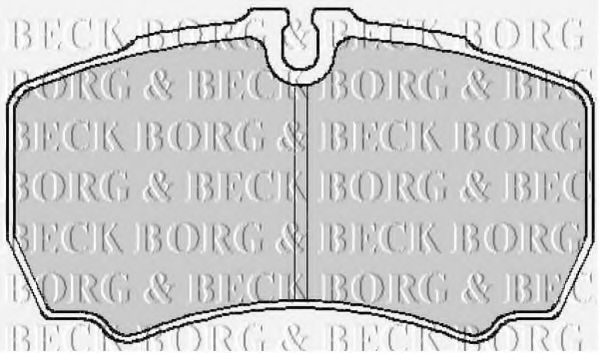 BORG & BECK BBP1863 Тормозные колодки для IVECO