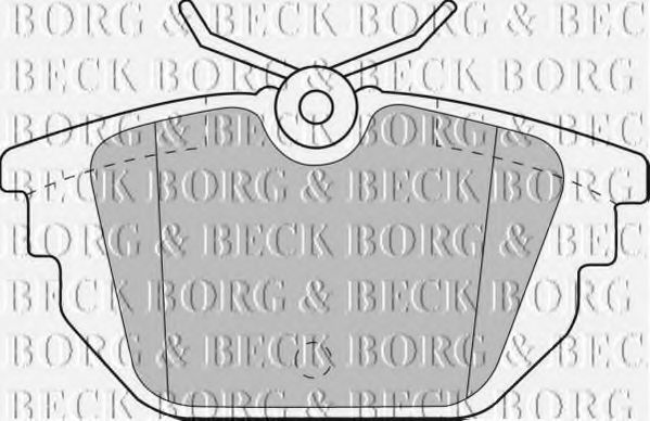 BORG & BECK BBP1867 Тормозные колодки BORG & BECK для ALFA ROMEO