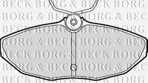 BORG & BECK BBP1870 Тормозные колодки BORG & BECK для JAGUAR