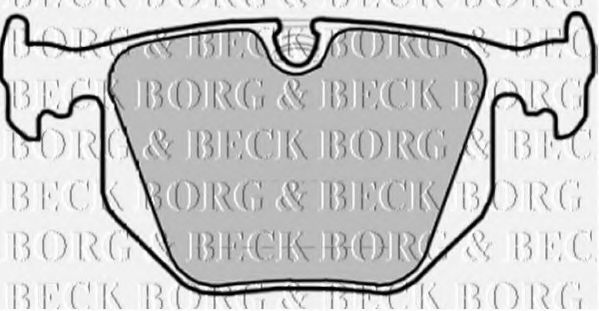 BORG & BECK BBP1872 Тормозные колодки BORG & BECK для BMW