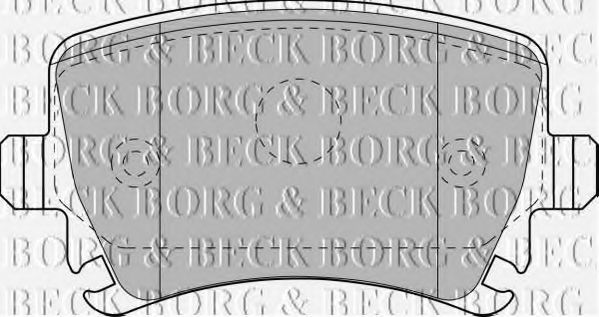 BORG & BECK BBP1877 Тормозные колодки BORG & BECK для SEAT