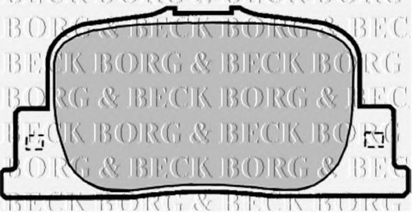 BORG & BECK BBP1878 Тормозные колодки для TOYOTA OPA