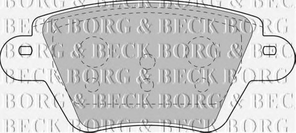 BORG & BECK BBP1892 Тормозные колодки BORG & BECK для RENAULT