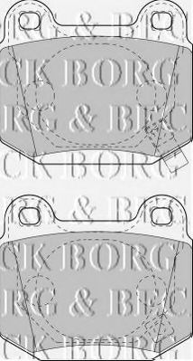 BORG & BECK BBP1907 Тормозные колодки BORG & BECK для SUBARU