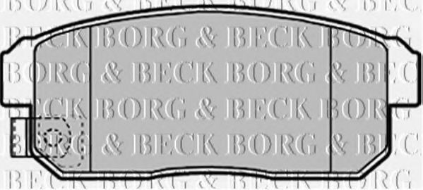 BORG & BECK BBP1921 Тормозные колодки BORG & BECK для SUZUKI