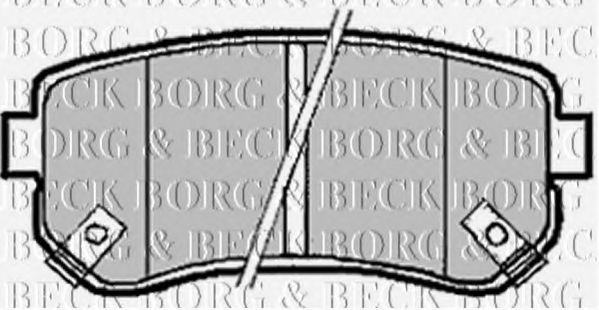 BORG & BECK BBP1924 Тормозные колодки для KIA SPORTAGE