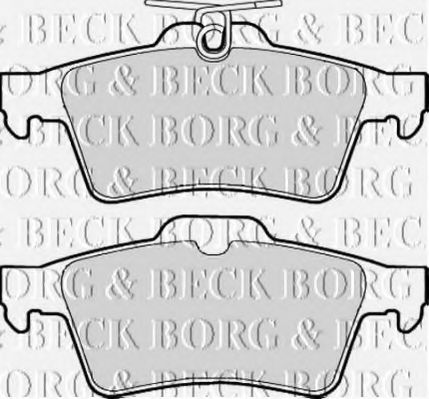 BORG & BECK BBP1931 Тормозные колодки BORG & BECK для JAGUAR
