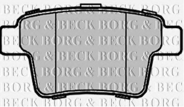 BORG & BECK BBP1933 Тормозные колодки BORG & BECK для JAGUAR