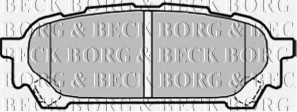 BORG & BECK BBP1935 Тормозные колодки BORG & BECK для SUBARU