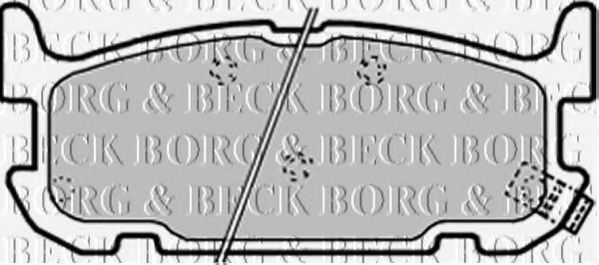 BORG & BECK BBP1936 Тормозные колодки BORG & BECK для MAZDA