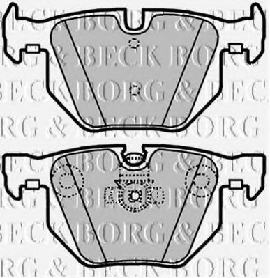 BORG & BECK BBP1937 Тормозные колодки BORG & BECK для BMW