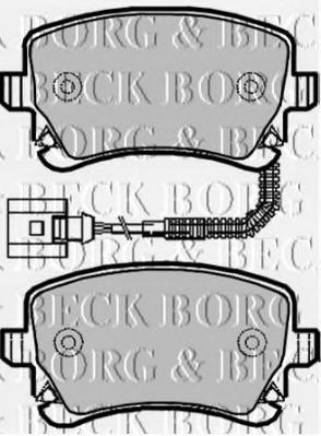BORG & BECK BBP1939 Тормозные колодки BORG & BECK для AUDI