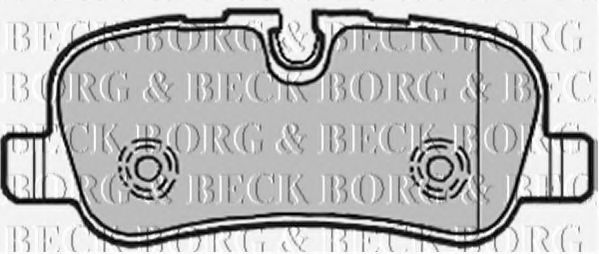BORG & BECK BBP1941 Тормозные колодки BORG & BECK для LAND ROVER