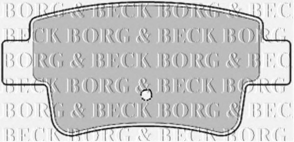 BORG & BECK BBP1946 Тормозные колодки для ABARTH PUNTO