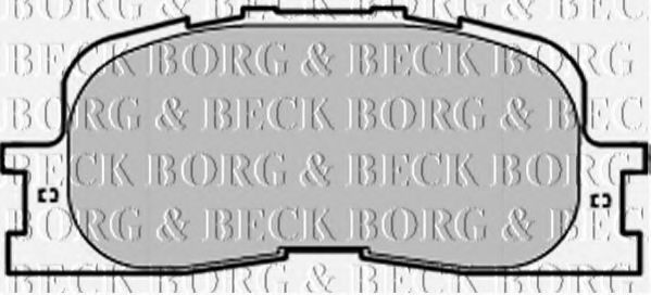 BORG & BECK BBP1952 Тормозные колодки для TOYOTA WINDOM