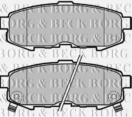 BORG & BECK BBP1955 Тормозные колодки BORG & BECK для MAZDA