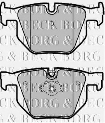 BORG & BECK BBP1961 Тормозные колодки BORG & BECK для BMW