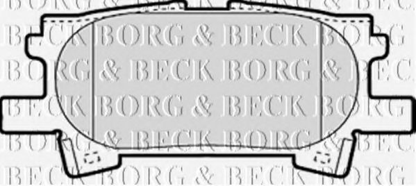 BORG & BECK BBP1970 Тормозные колодки BORG & BECK для LEXUS