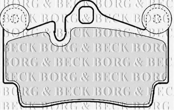 BORG & BECK BBP1972 Тормозные колодки BORG & BECK для AUDI