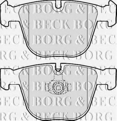BORG & BECK BBP1977 Тормозные колодки BORG & BECK для BMW