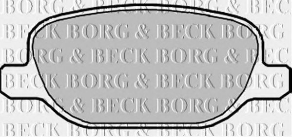 BORG & BECK BBP1978 Тормозные колодки BORG & BECK для ALFA ROMEO