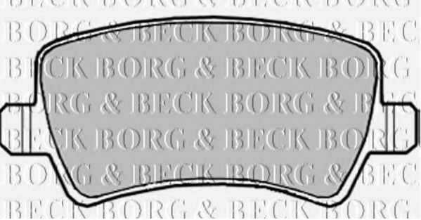 BORG & BECK BBP1982 Тормозные колодки BORG & BECK для LAND ROVER