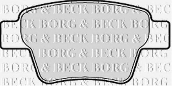 BORG & BECK BBP1983 Тормозные колодки BORG & BECK для PEUGEOT